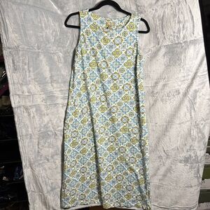 Naturals d&co.‎ Dress size medium linen blend boat neck sleeveless  side pockets